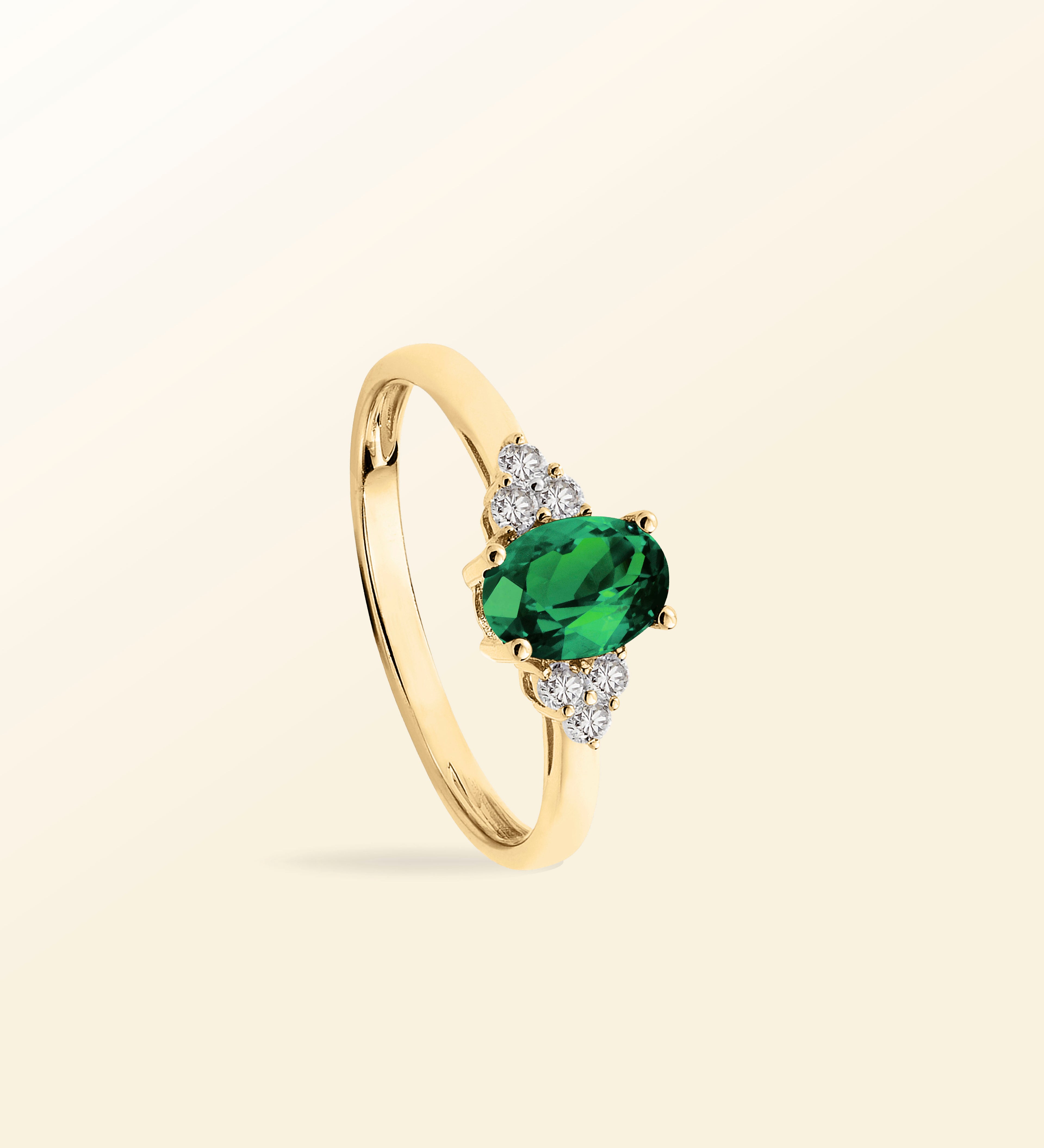 Bague Olivia – Émeraude