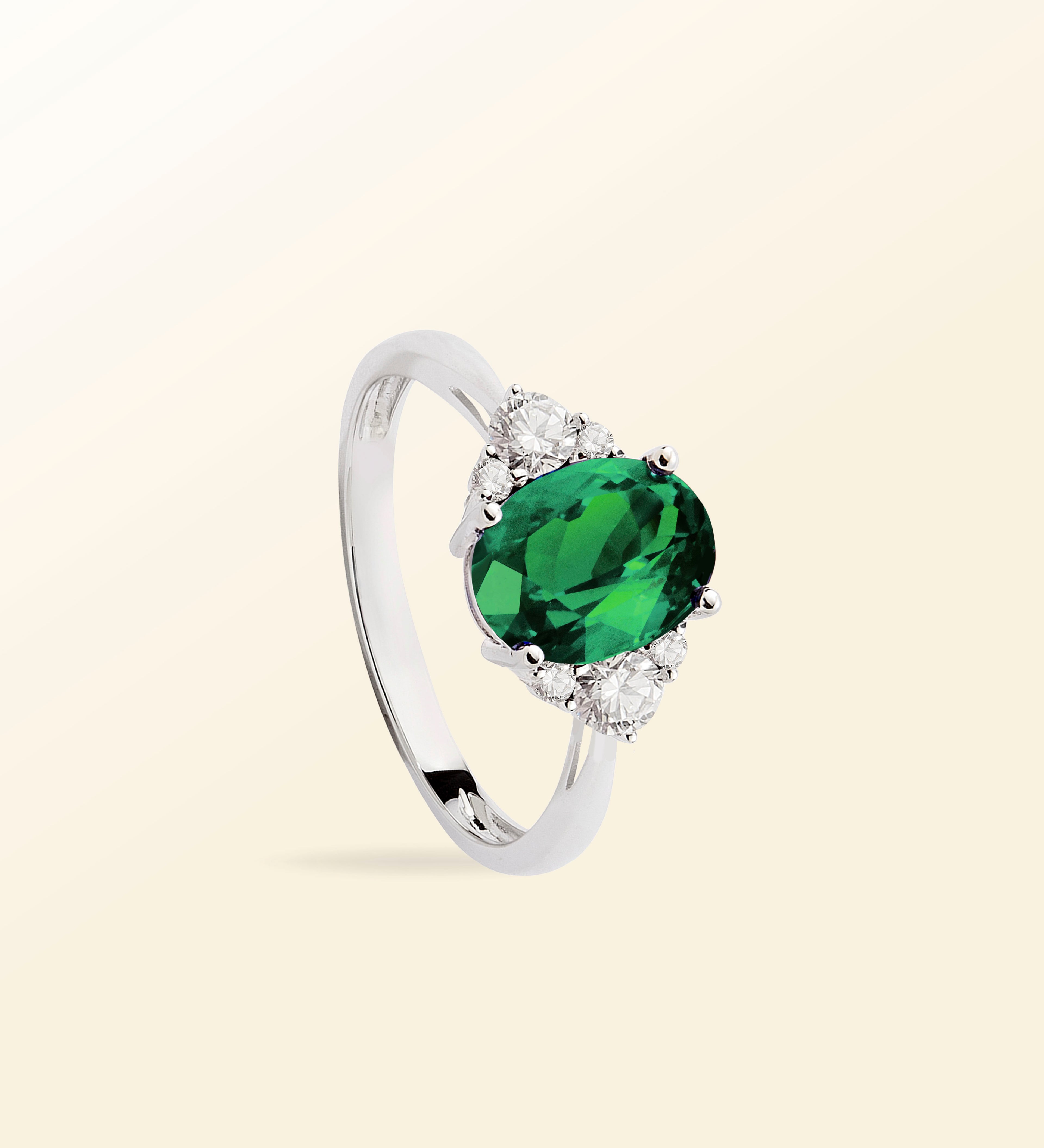 Bague Olivia – Émeraude