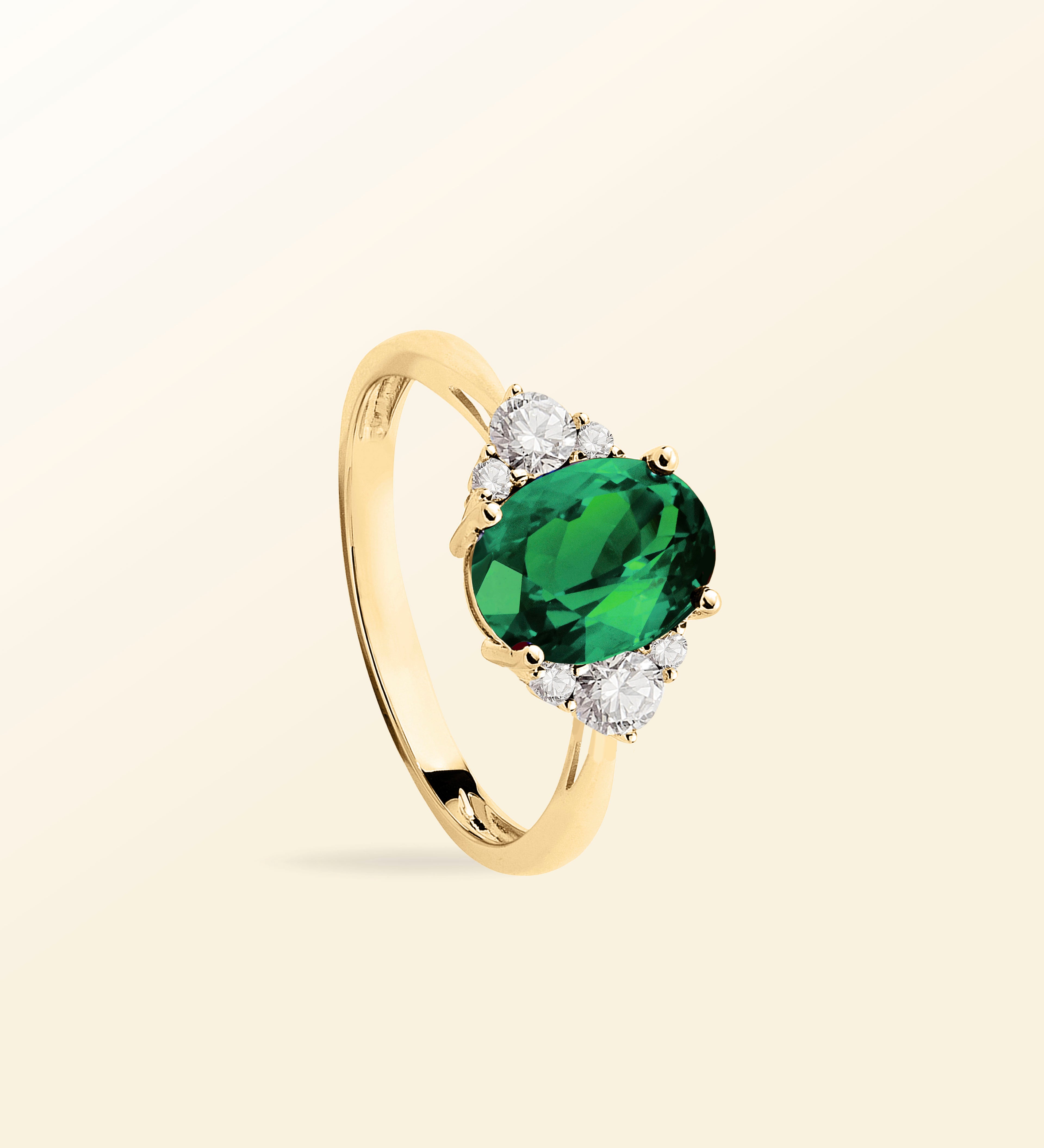 Bague Olivia – Émeraude