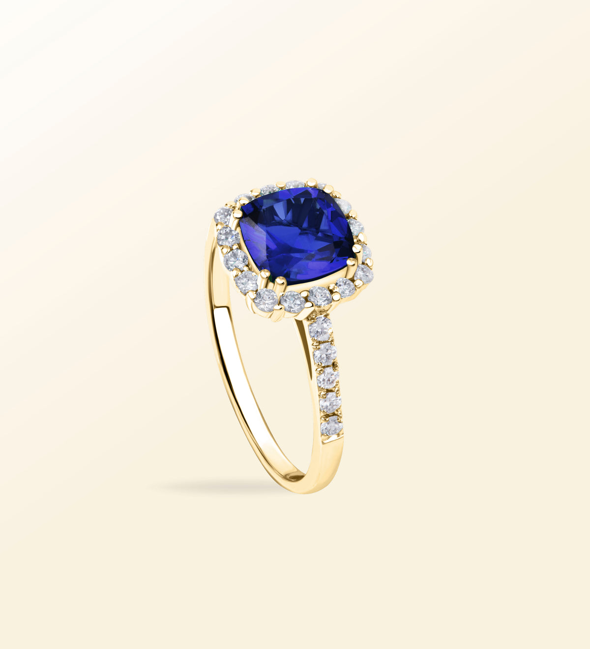 Bague Viva – Saphir Halo