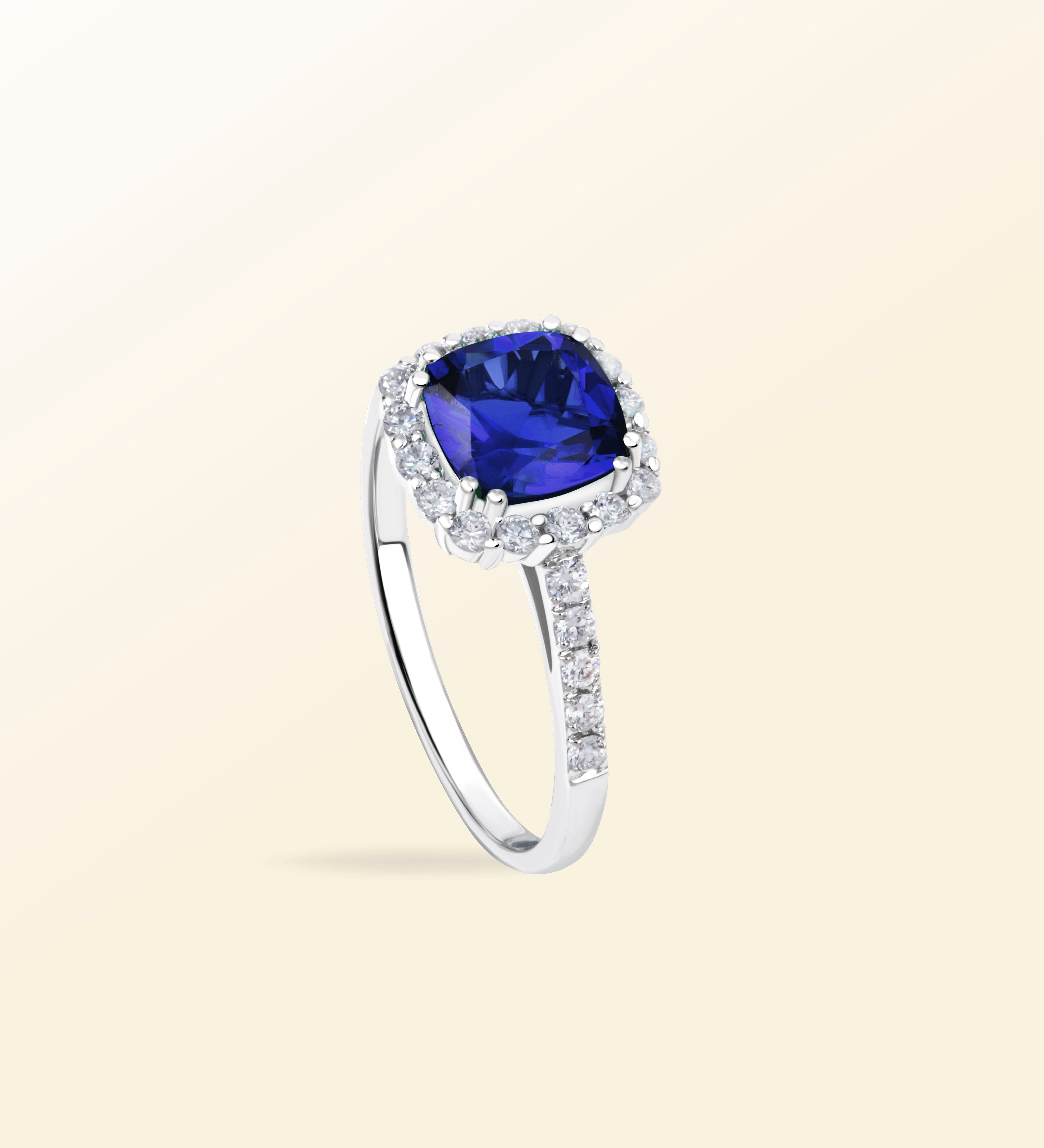 Bague Viva – Saphir Halo